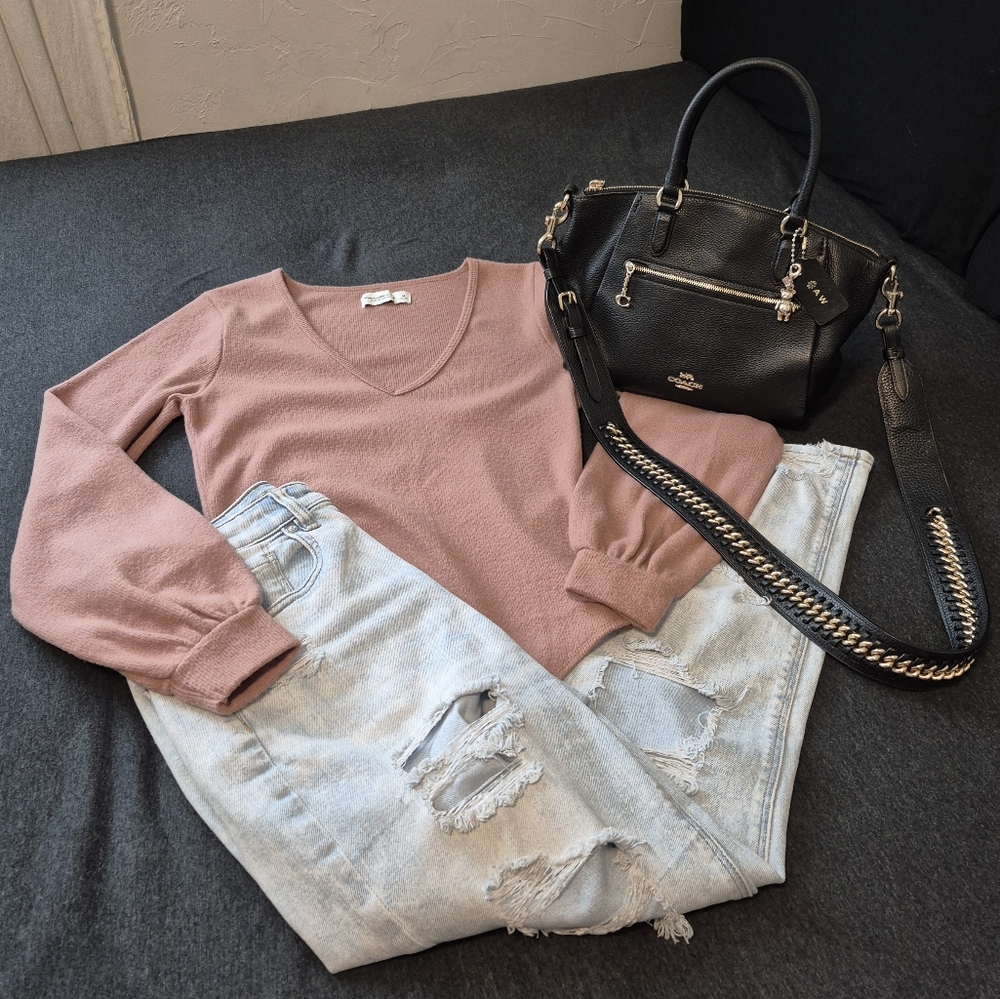 A&F Soft Pink Bodysuit